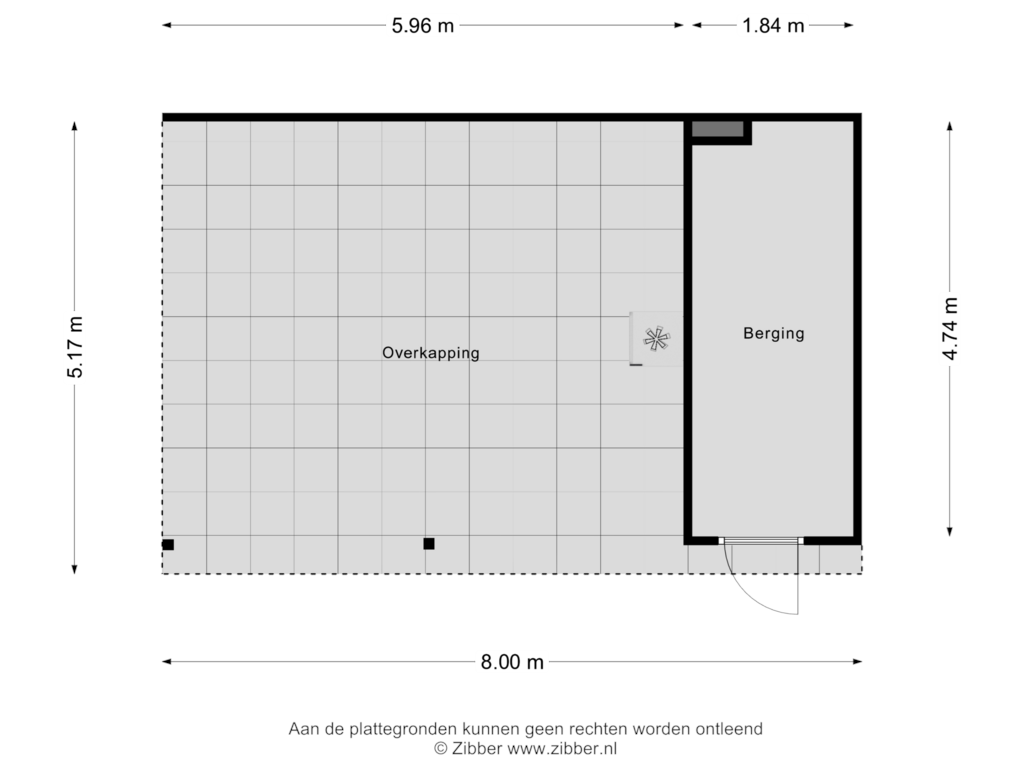 Bekijk plattegrond van Berging van Kapelstraat 3