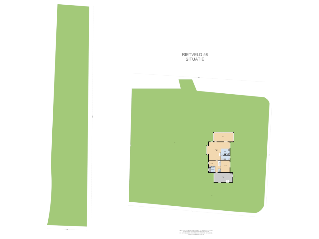 Bekijk plattegrond van Situatie van Rietveld 58