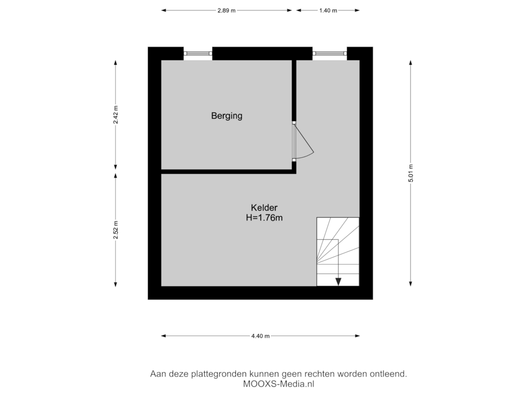 Bekijk plattegrond van Kelder van Spanjaardstraat 69