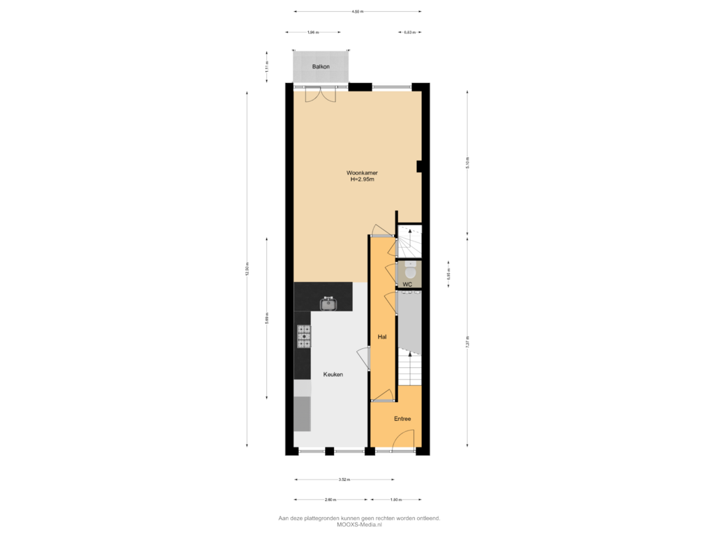 Bekijk plattegrond van Begane Grond van Spanjaardstraat 69