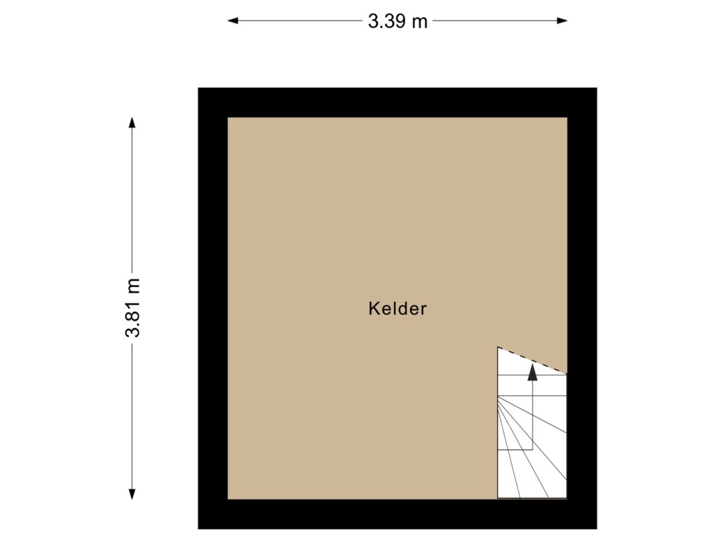 Bekijk plattegrond van Kelder van Noord Stegeren 54