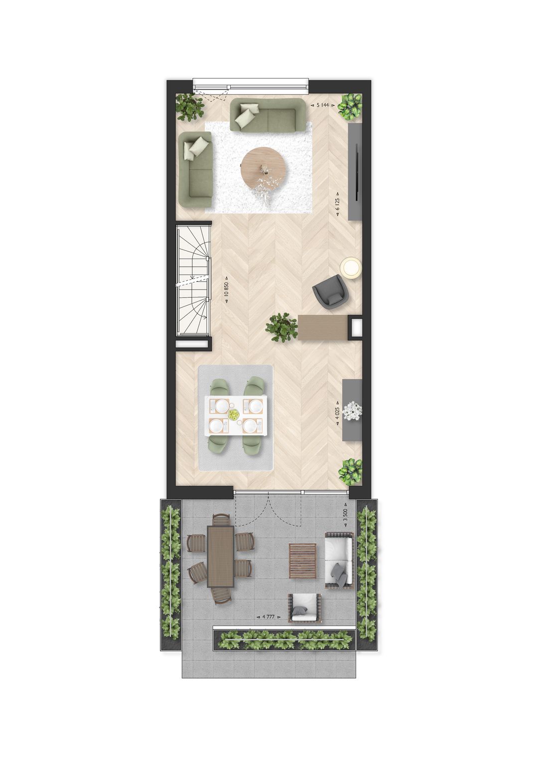 Foto 7 van Tussenwoning Philip (Bouwnr. 5)