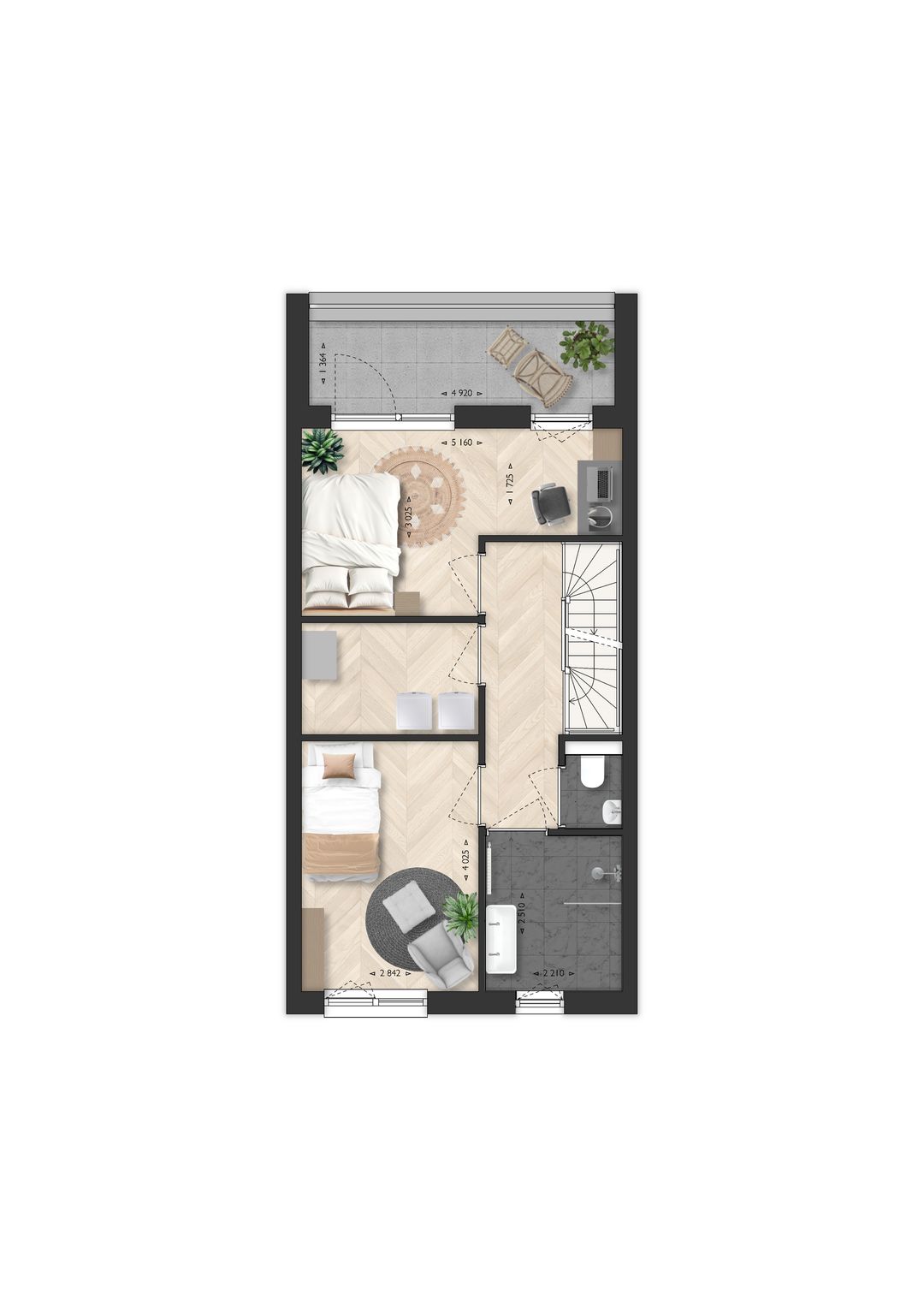 Foto 8 van Tussenwoning Amelie (Bouwnr. 18)