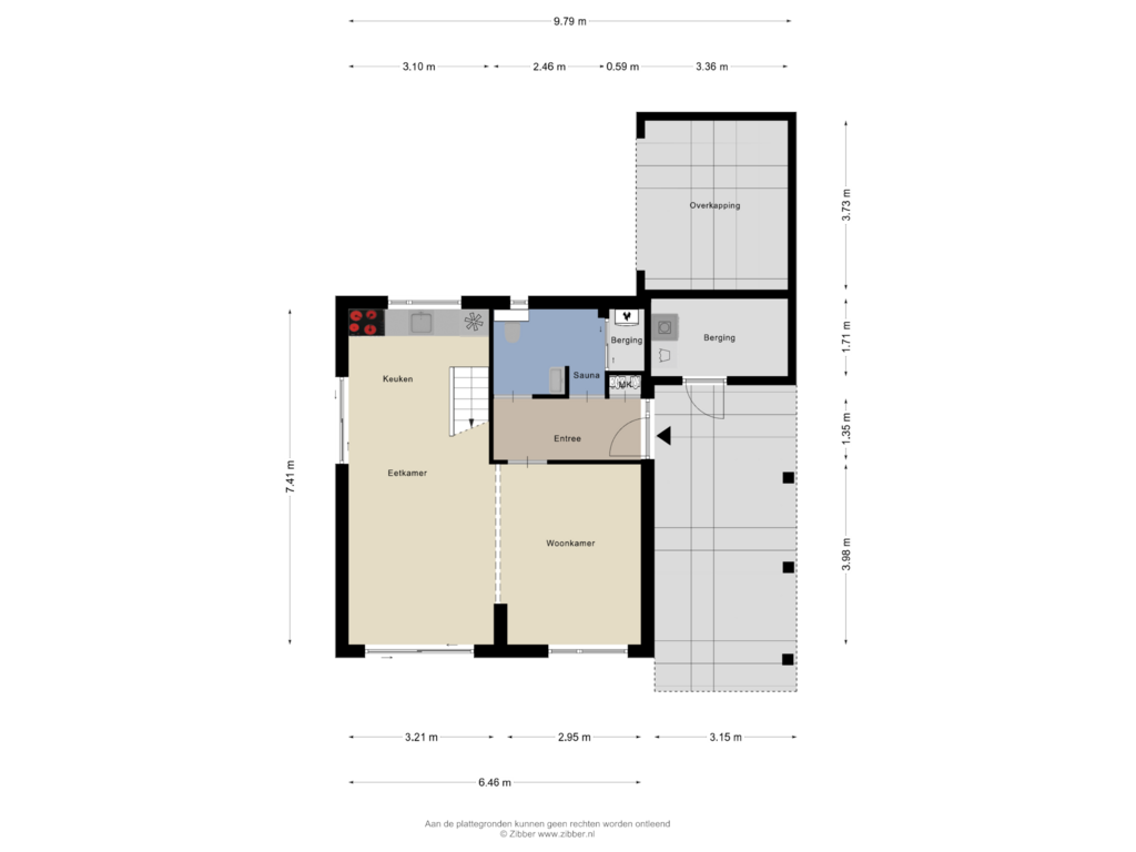 Bekijk plattegrond van Begane Grond van Park Reygersbergh 77