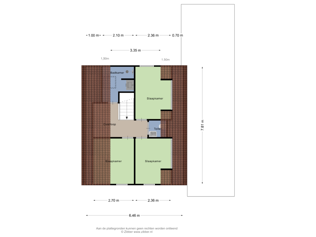 Bekijk plattegrond van Eerste Verdieping van Park Reygersbergh 77