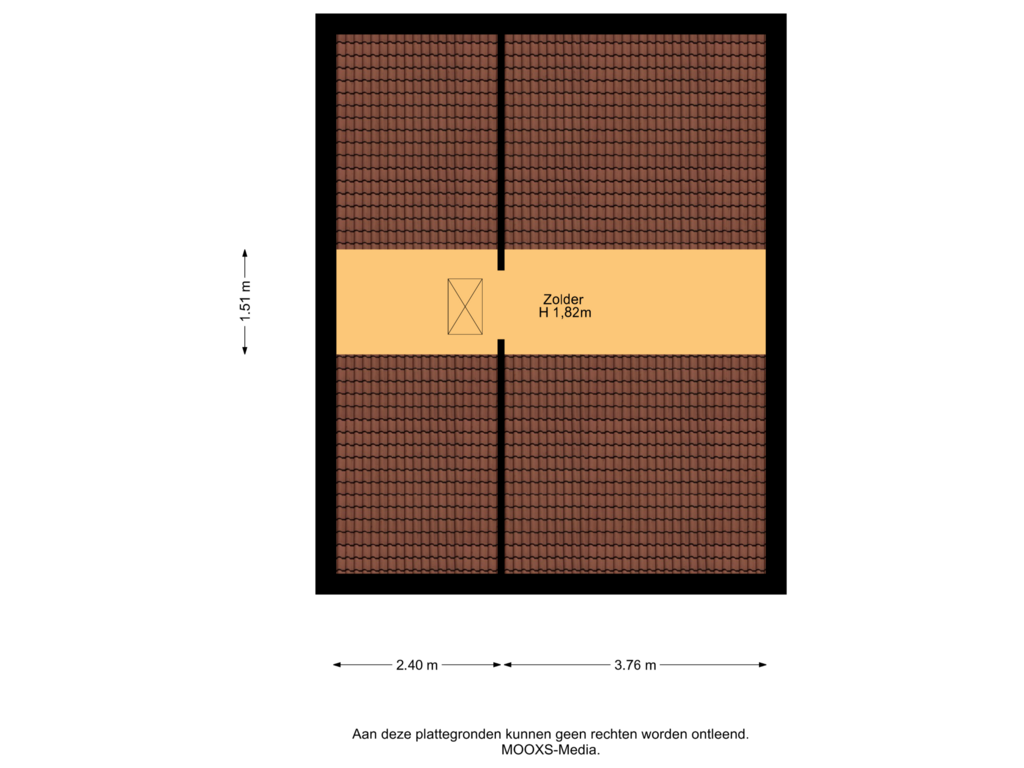 Bekijk plattegrond van Zolder van Croonenburgh 34