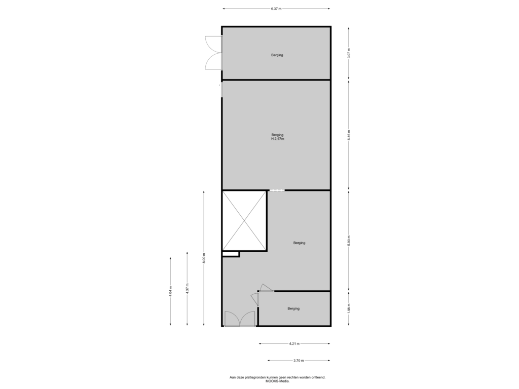 Bekijk plattegrond van Berging van Croonenburgh 34