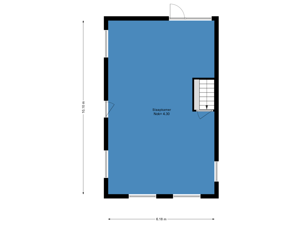 View floorplan of Derde etage 1 of Dam 1