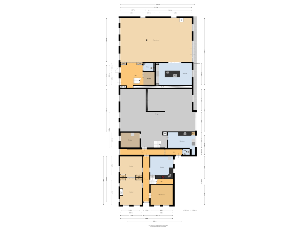 View floorplan of Begane grond of Schaapsweg 124