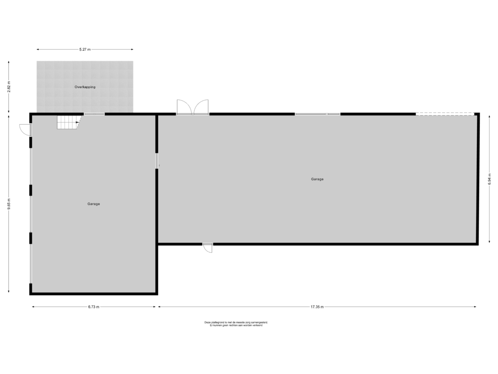 View floorplan of Garage of Schaapsweg 124