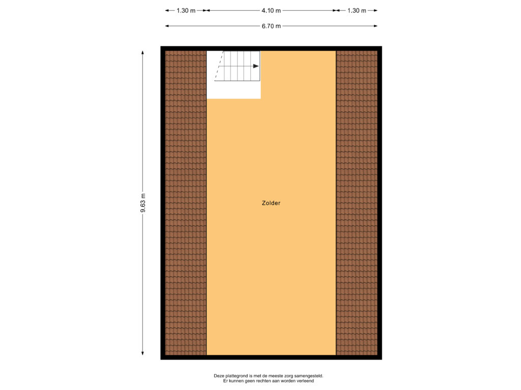 View floorplan of Garage zolder of Schaapsweg 124