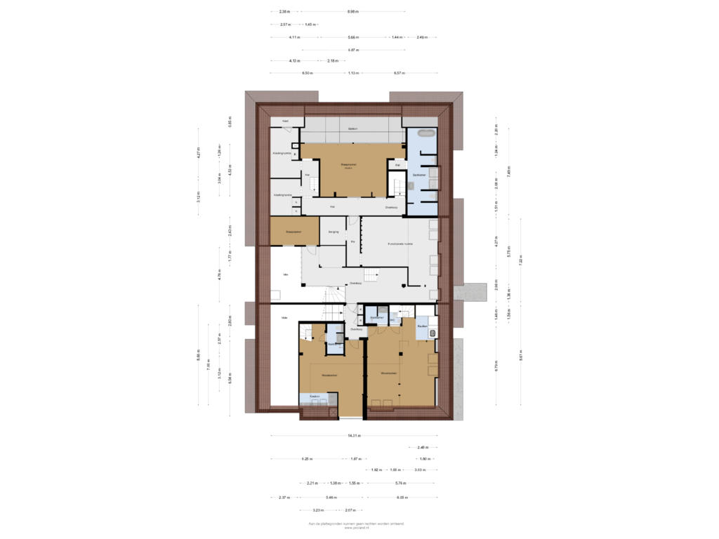 View floorplan of 1e Verdieping of Straatweg 31