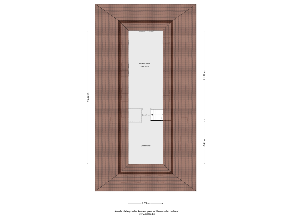 View floorplan of 3e Verdieping of Straatweg 31