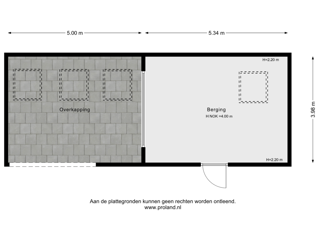 View floorplan of Berging of Straatweg 31