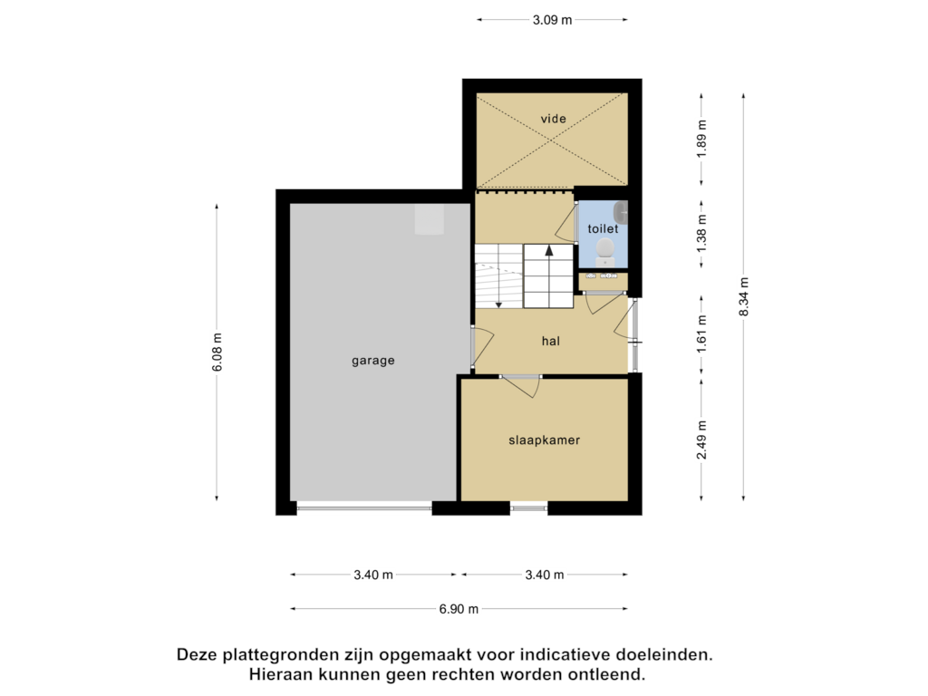 Bekijk plattegrond van Begane grond 1 van Burg. Snijdersstraat 17