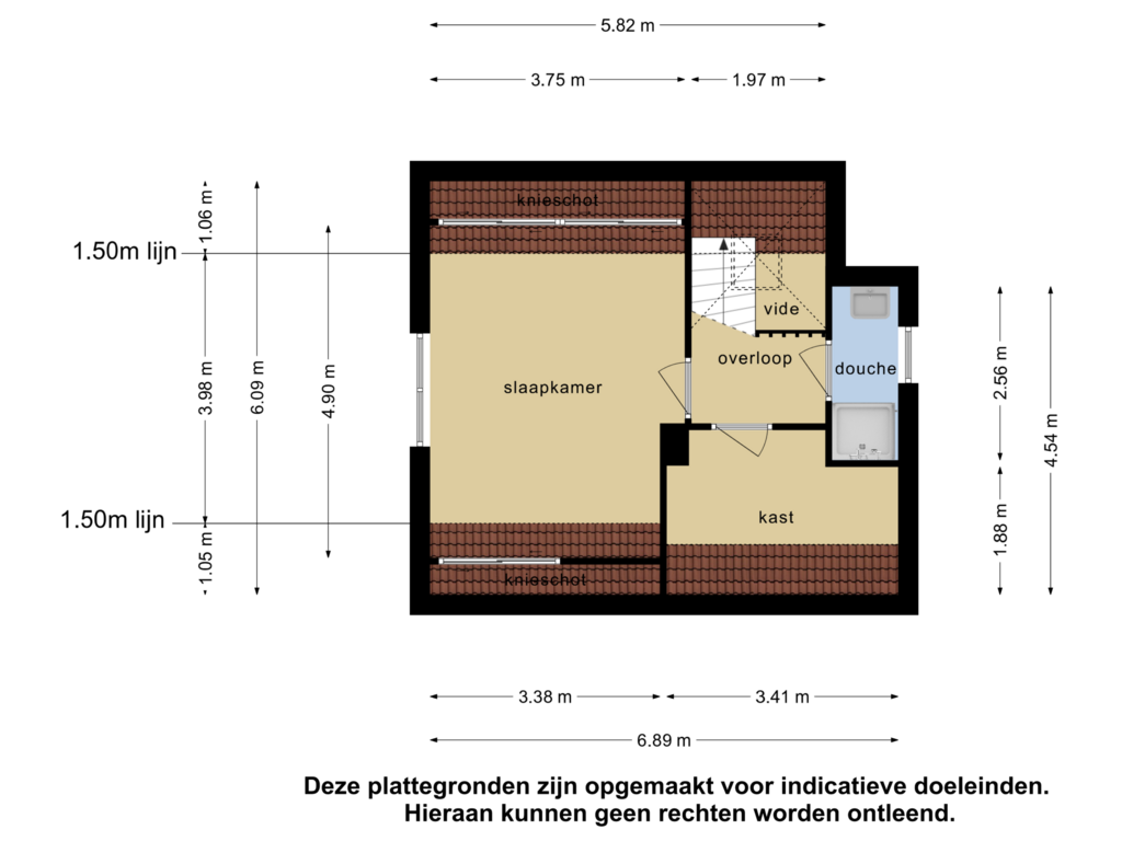 Bekijk plattegrond van 1e verdieping van Burg. Snijdersstraat 17