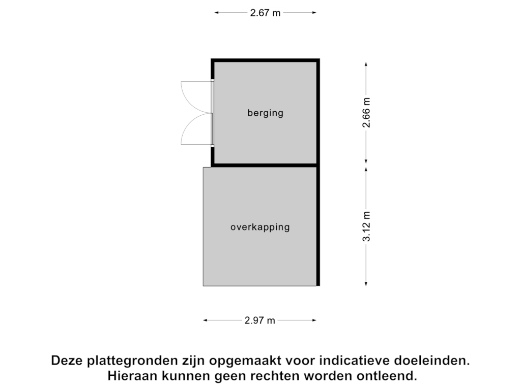 Bekijk plattegrond van Berging van Burg. Snijdersstraat 17