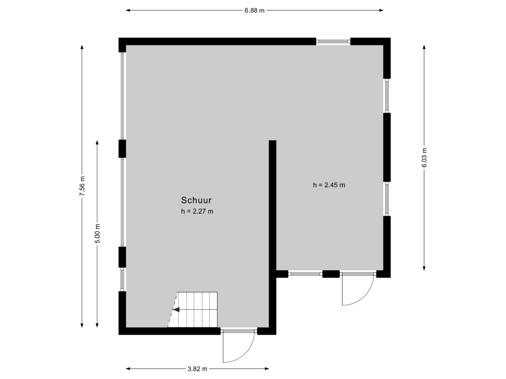 Bekijk plattegrond van Schuur van Elft 42