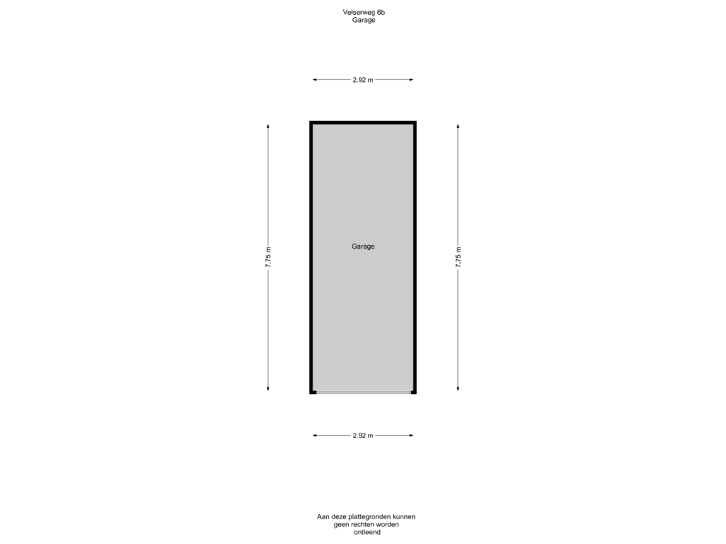 Bekijk plattegrond van Berging van Velserweg 6-B