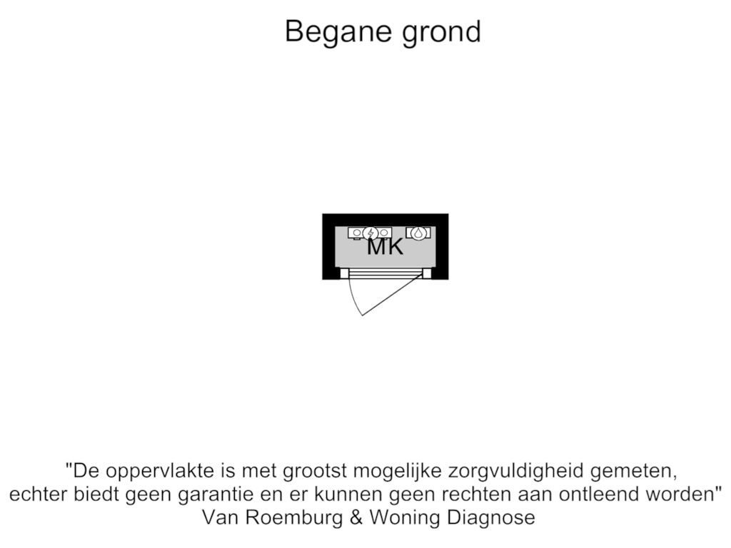 Bekijk plattegrond van Begane grond van Hooge Riet 60