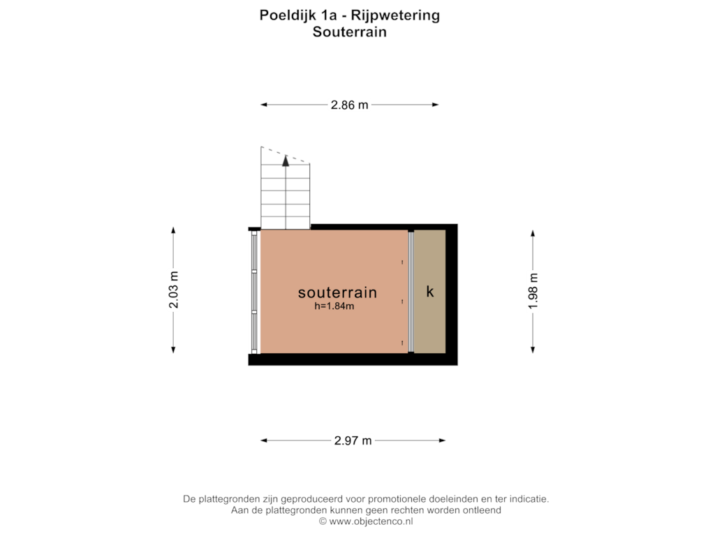 Bekijk plattegrond van SOUTERRAIN van Poeldijk 1-WS-37