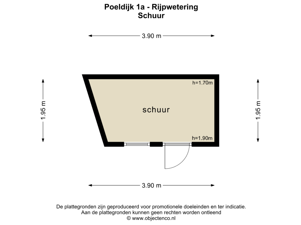 Bekijk plattegrond van SCHUUR van Poeldijk 1-WS-37