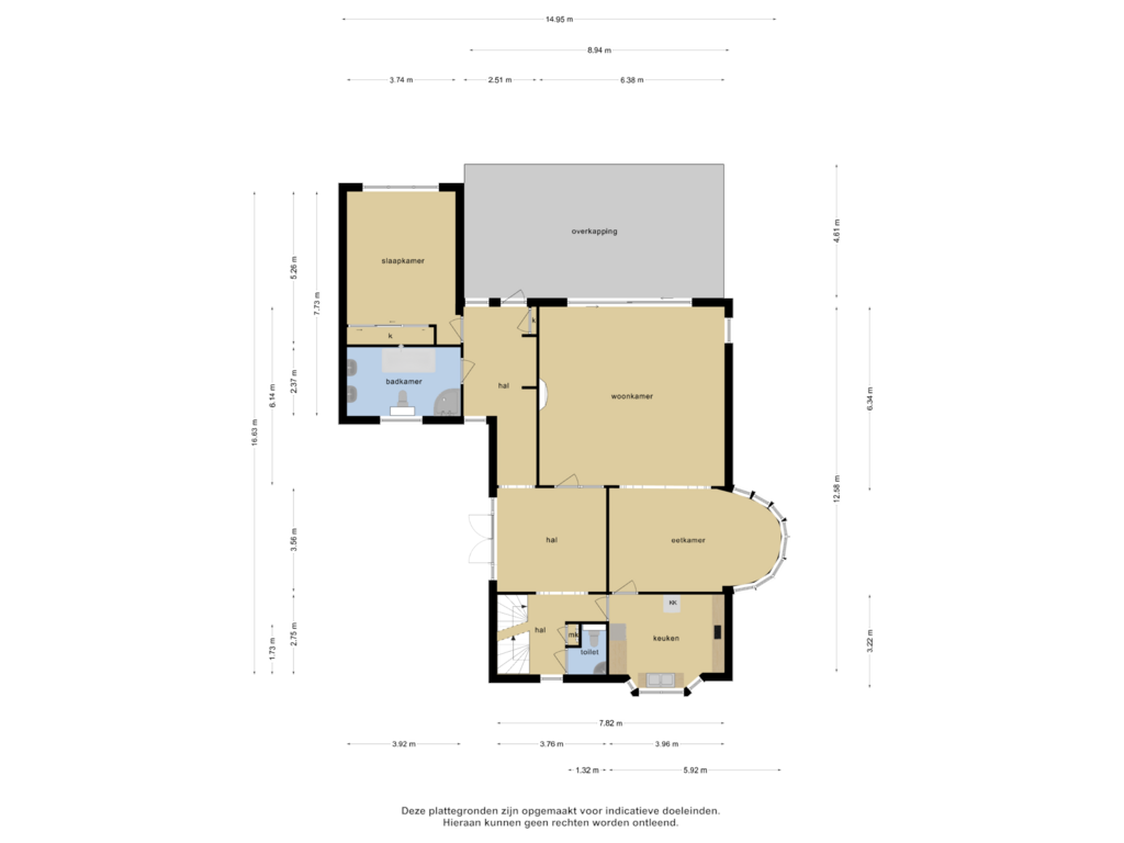 Bekijk plattegrond van Begane grond van Putterweg 11-A