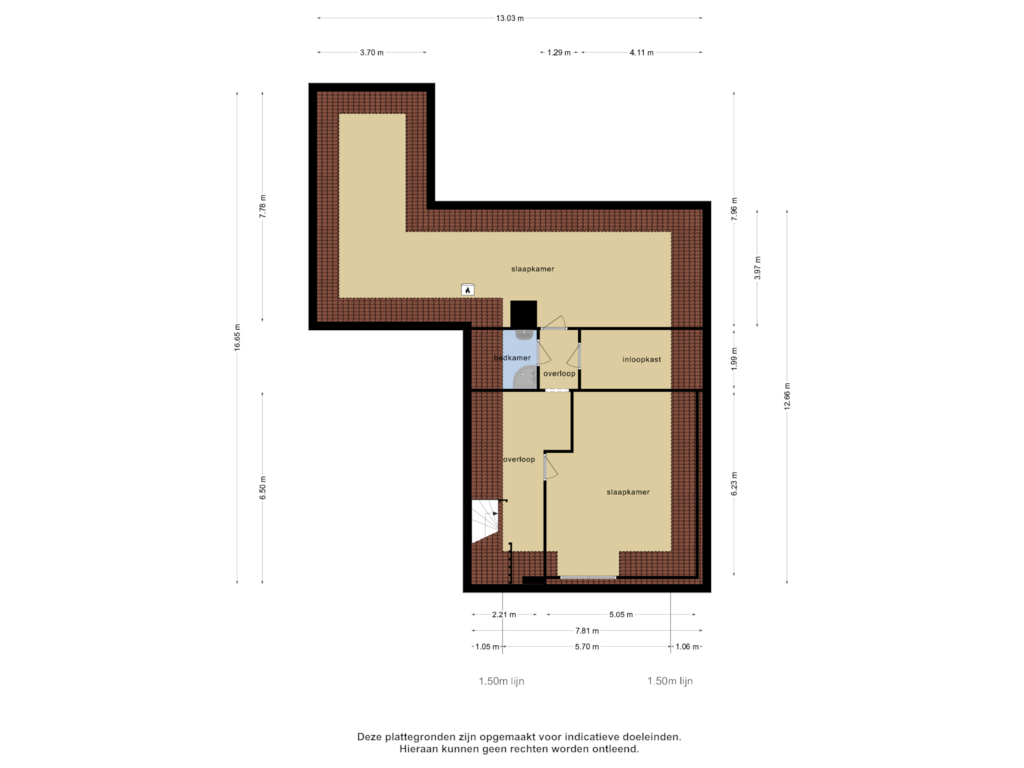 Bekijk plattegrond van 1e verdieping van Putterweg 11-A