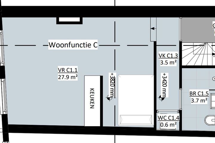 Bekijk foto 5 van Westwagenstraat - Appartementen en Studio's