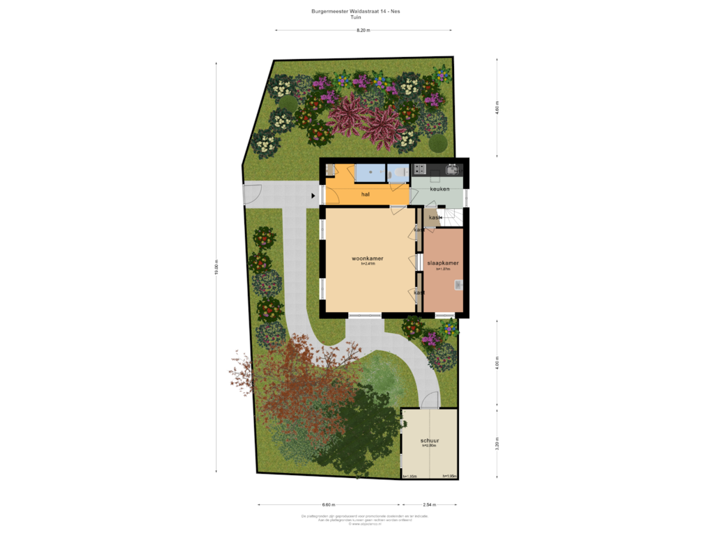 View floorplan of TUIN of Burgemeester Waldastraat 14