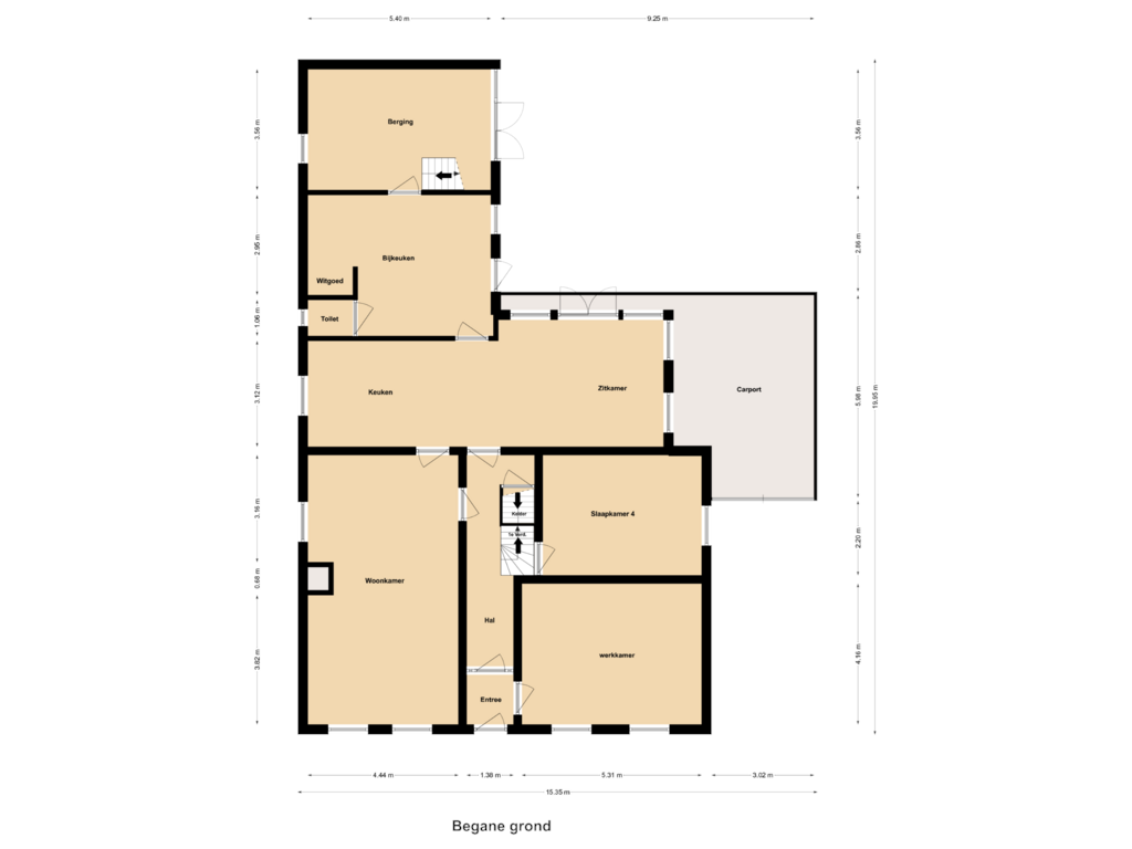 Bekijk plattegrond van Begane Grond van Herstraat 47