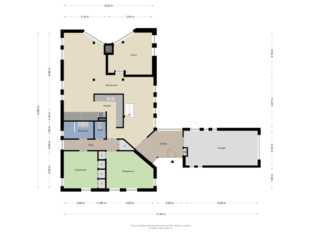 Bekijk plattegrond van Begane Grond van Hunebedstraat 24