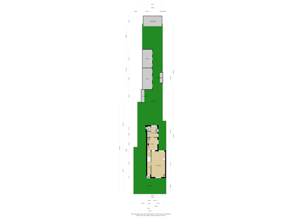 View floorplan of Overzicht woning of Burg. van Beckhovenstraat 20