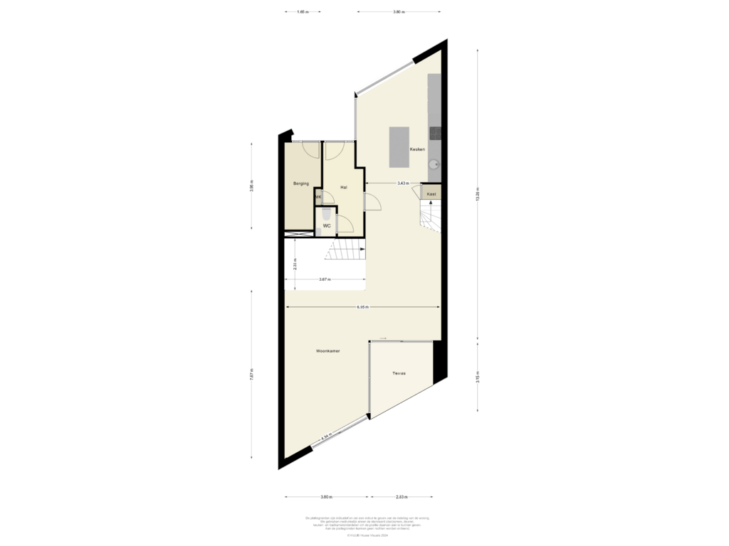 Bekijk plattegrond van Begane Grond van Juwelenstraat 25