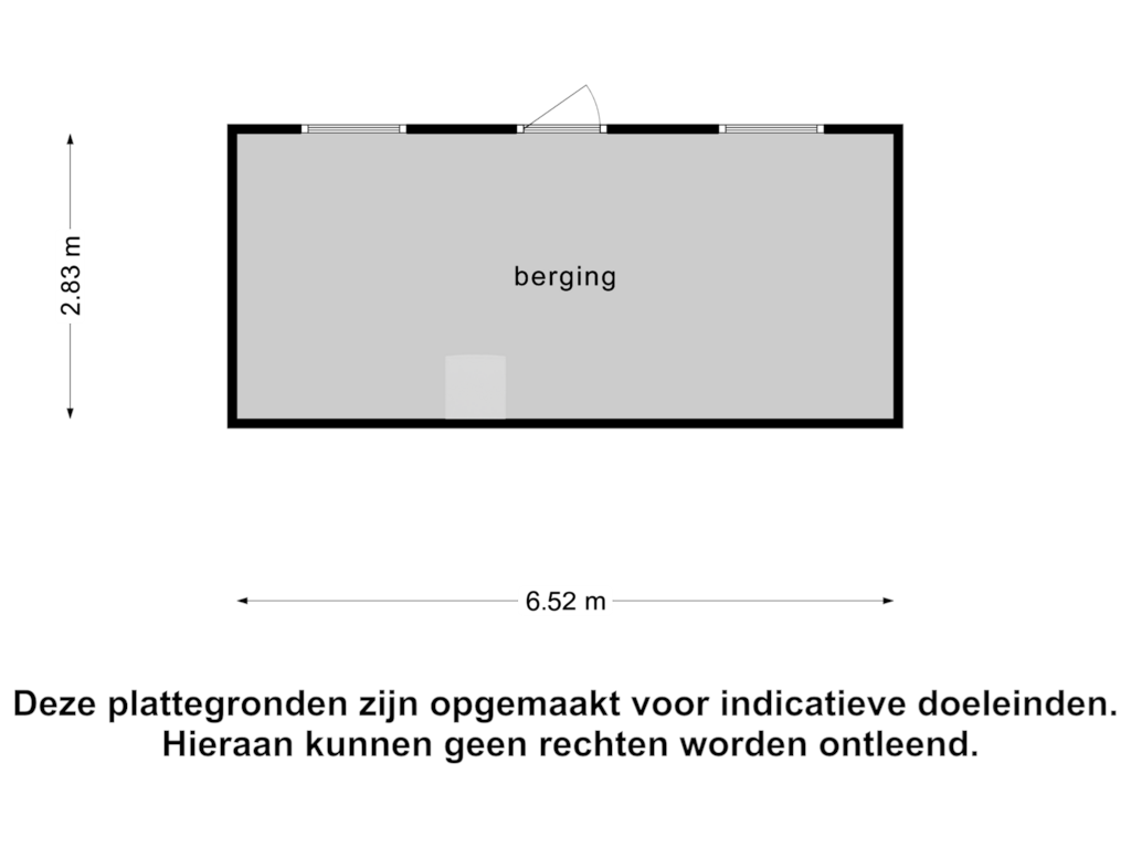 Bekijk plattegrond van Berging1 van Hoenderkamp 6