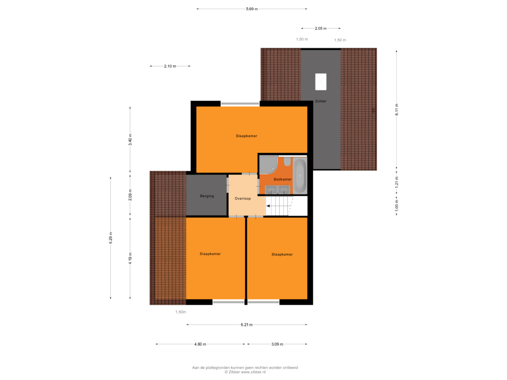 Bekijk plattegrond van Eerste Verdieping van Sumatralaan 25