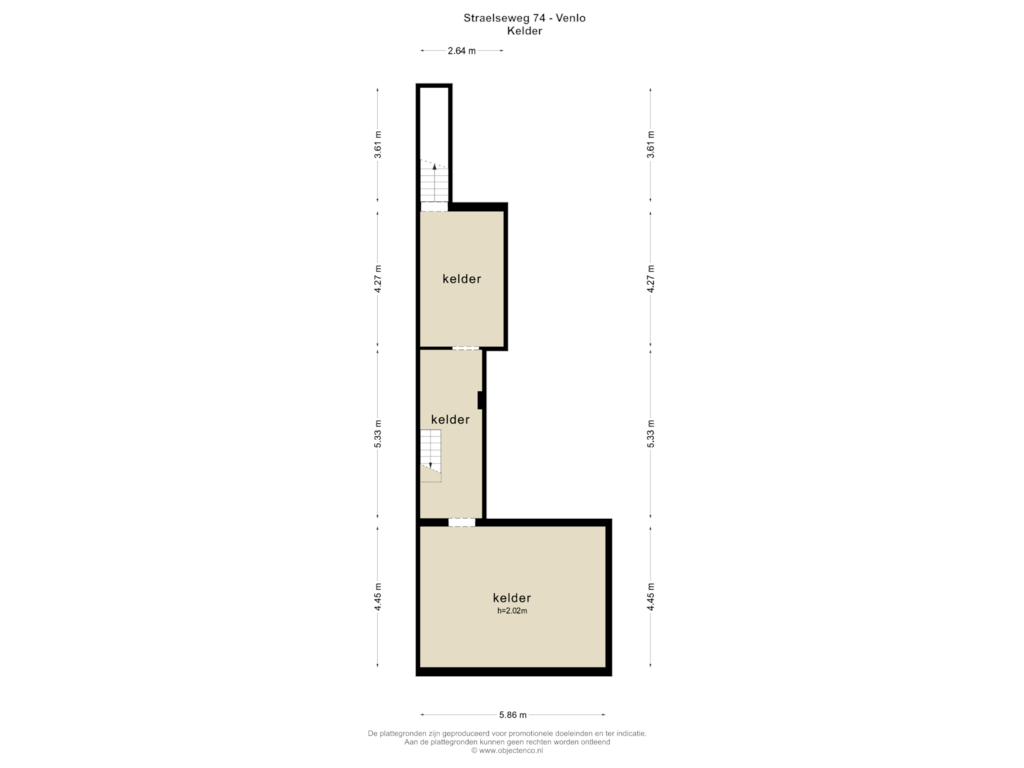 View floorplan of KELDER of Straelseweg 74