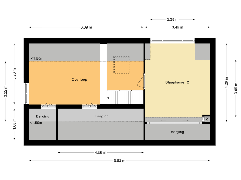 Bekijk plattegrond van Eerste Verdieping van Burgemeester de Goedestraat 12