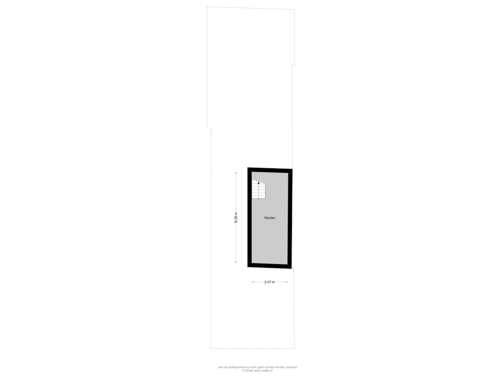 Bekijk plattegrond van KELDER van Spoorstraat 56