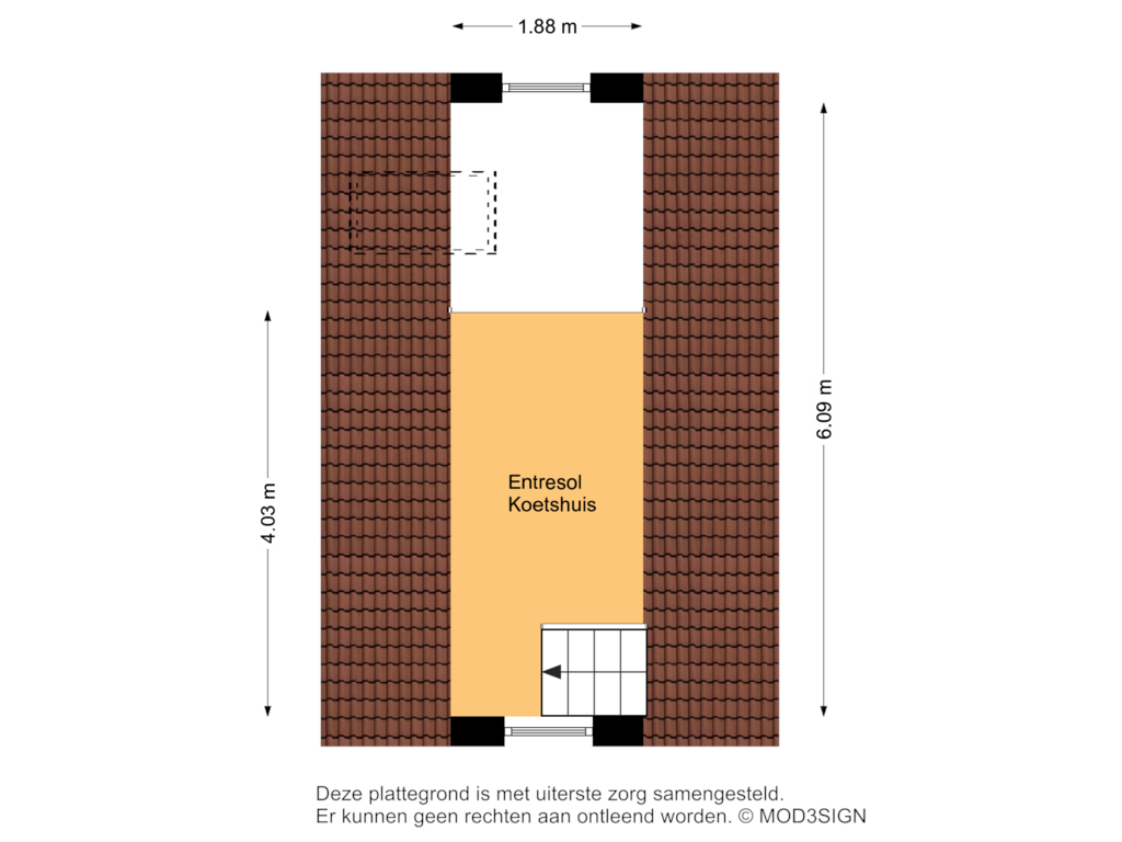 Bekijk plattegrond van Koetshuis Verdieping van Marius Bauerlaan 10