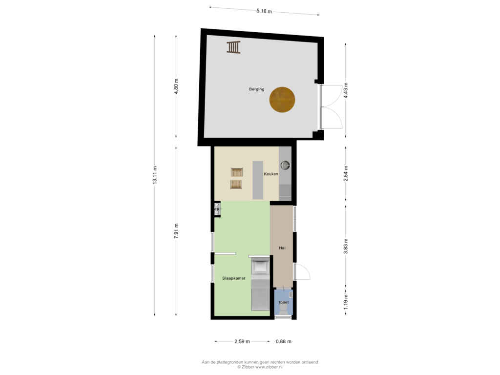 Bekijk plattegrond van Gastenverblijf van Genenberg 6