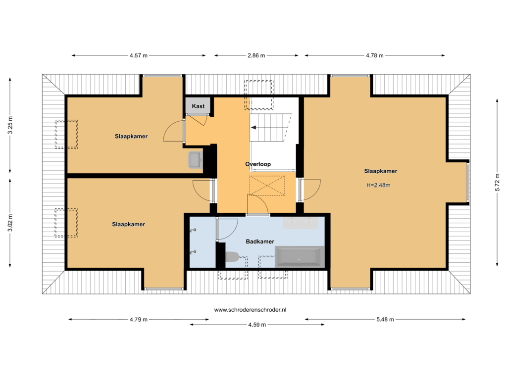 Bekijk plattegrond van Verdieping van Zandpad 43