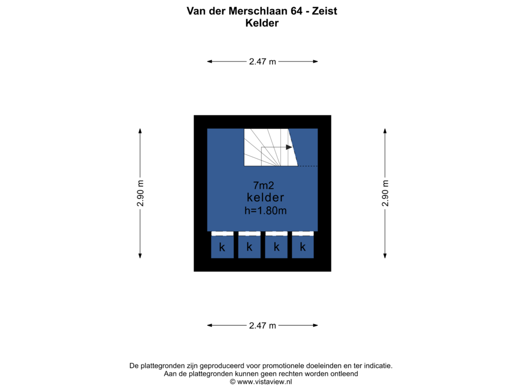 View floorplan of KELDER of Van der Merschlaan 64