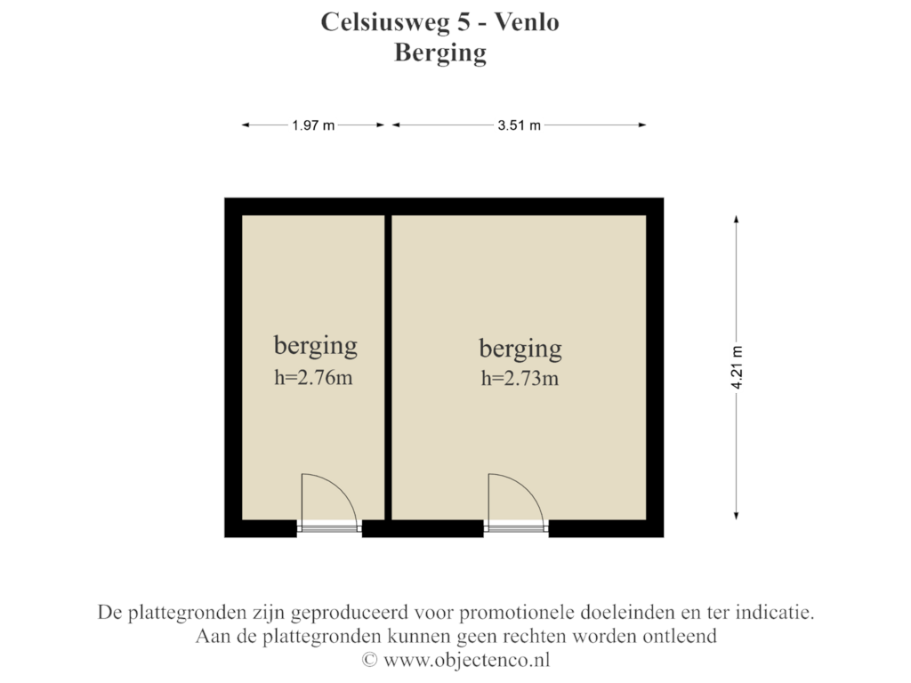 View floorplan of Berging of Wimbledonpark 235