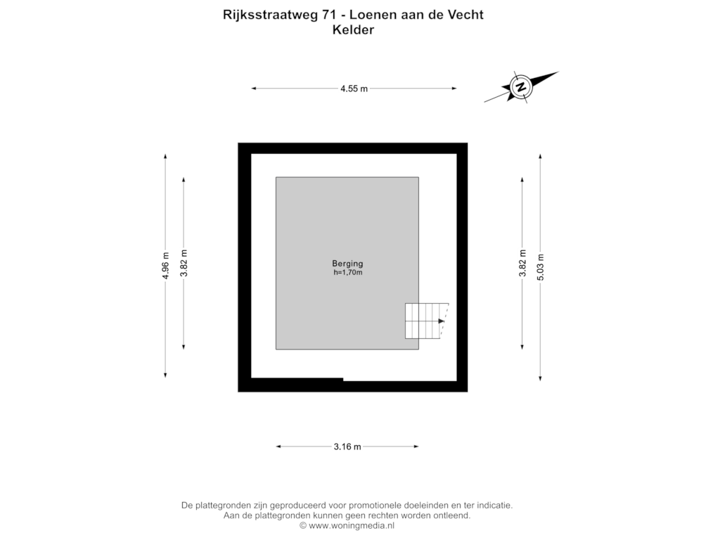 Bekijk plattegrond van Kelder van Rijksstraatweg 71