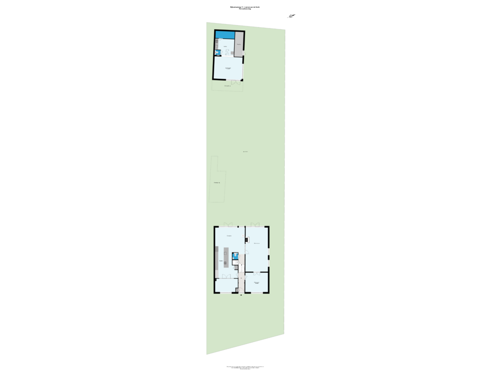 Bekijk plattegrond van Perceeltekening van Rijksstraatweg 71