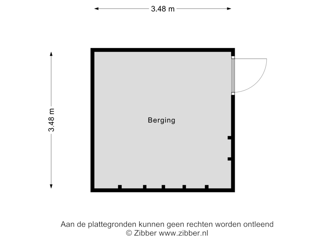 Bekijk plattegrond van Berging van Spittaalderkamp 59-A