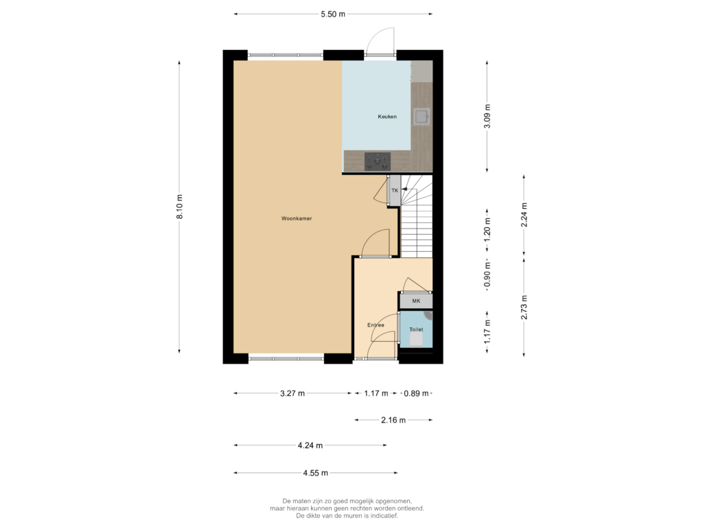 Bekijk plattegrond van Begane grond van Locksweer 2