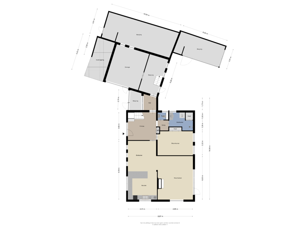 Bekijk plattegrond van Begane grond van Fazantstraat 50