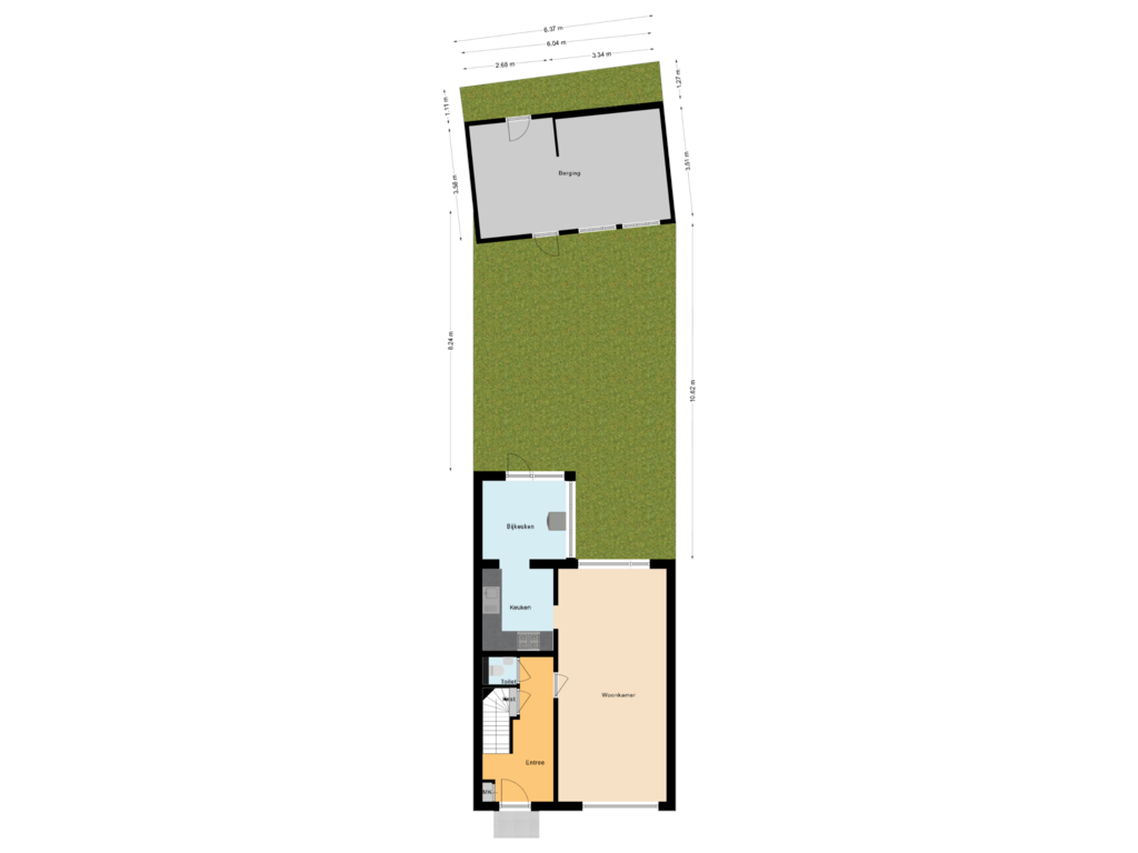 View floorplan of Situatie of Antonie Morostraat 5